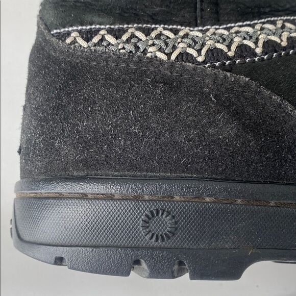 WOMEN'S UGG SUNDANCE REVIVAL BRAID BLACK TALL BOOT Sz 6 Boho Western Winter - Picture 9 of 14